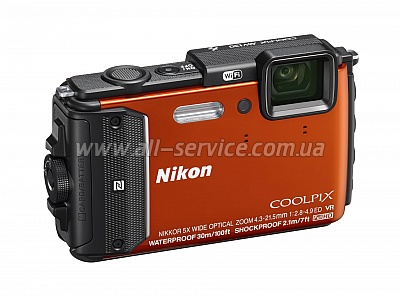   Nikon Coolpix AW130 Orange (VNA842E1)