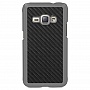  Utty PC+Carbon fibre PU  Samsung Galaxy J1 SM-J120 Black (207308)