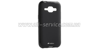  MELKCO Samsung J1/ J110 Poly Jacket TPU Black (SSGLJ1TULT2BKMT)