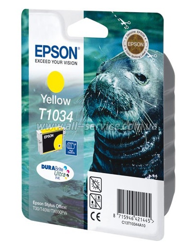  Epson Stylus T30/ 40W, TX550W/ 510FN/ 600FW yellow (C13T10344A10)