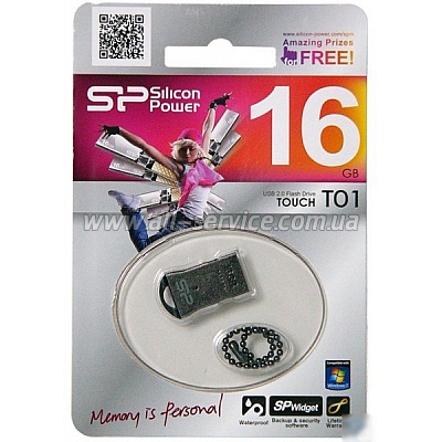  16GB SILICON POWER Touch T01 Black (SP016GBUF2T01V3K)