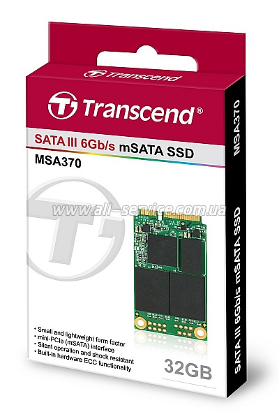 SSD  mSATA Transcend 370 32GB (TS32GMSA370)