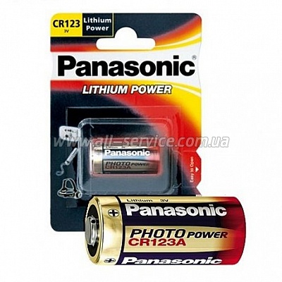  Panasonic CR123 BLI 1 LITHIUM (CR-123AL/1BP)