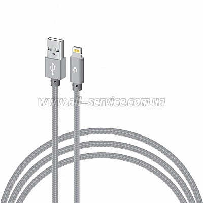   USB 2.0 AM to Lightning 1.0m CBGNYL1 grey Intaleo (1283126477652)