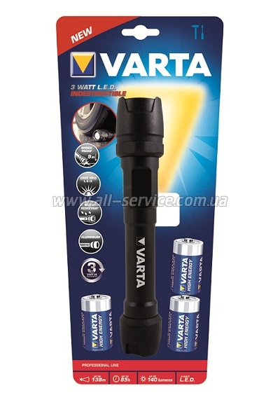  VARTA Indestructible 3W LED Light 3C (18702101421)