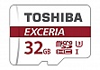   TOSHIBA microSDHC 32 GB UHS-I EXCERIA M302 + SD  U3 (THN-M302R0320EA)