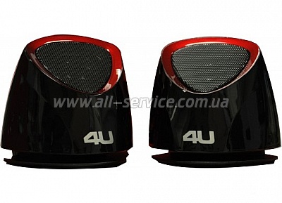  4U N-5 2.0 Black with Red