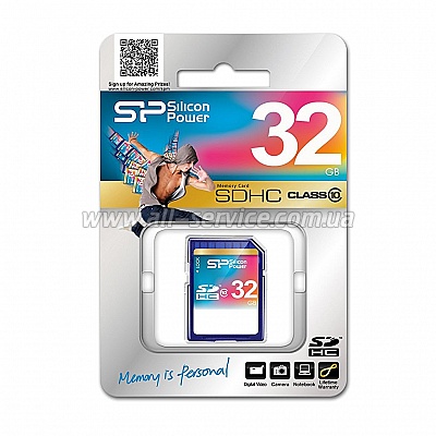   32GB SILICON POWER SDHC Class 10 (SP032GBSDH010V10)