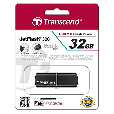 - 32GB Transcend JetFlash 320 (TS32GJF320K)