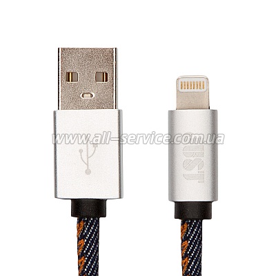  JUST Unique Lightning USB Cable Jeans (LGTNG-UNQ-JEAN)