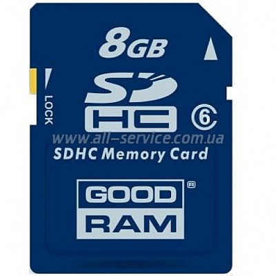   8GB GOODRAM SDHC Class 6 (SDC8GSDHC6NR)