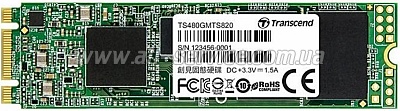 SSD  480GB Transcend MTS820S M.2 2280 SATA 3D TLC (TS480GMTS820S)