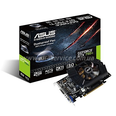  Asus Nvidia GeForce GTX 750 TI GDDR5 2048  (GTX750TI-PH-2GD5)