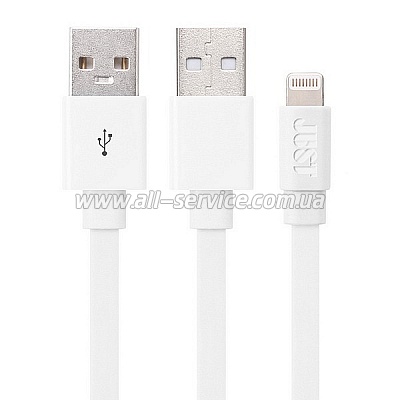  JUST Freedom Lightning USB (MFI) Cable White (LGTNG-FRDM-WHT)