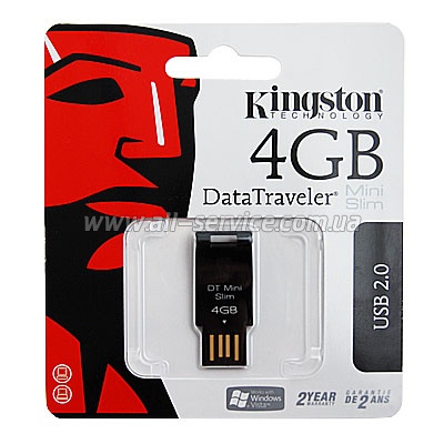  4GB Kingston DataTraveler Mini Slim (DTMS/4GB)
