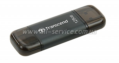  128GB Transcend Go 300 USB/ Lightning Black (TS128GJDG300K)