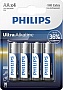  Philips AA LR6 Ultra Alkaline * 4 (LR6E4B/10)