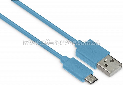  Kit USB 2.0 Micro USB data 1m, Blue (8600USBDATBLKT)