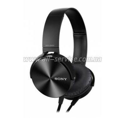  Sony eXtra Bass MDR-XB450AP Black (MDRXB450APB.E)