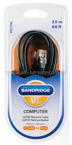  BANDRIDGE ValueLine VCL7102 Net RJ45 2m