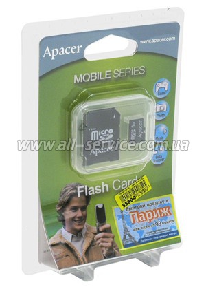   1Gb APACER MicroSD + SD  (AP1GMCSD-R)