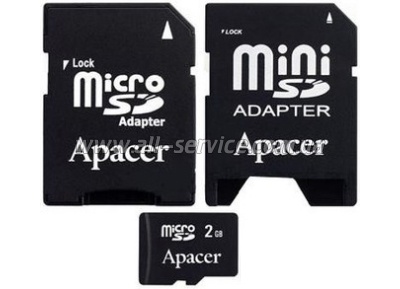   1Gb Apacer microSD + 2  (AP1GMCSD2A-R)