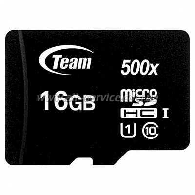   16GB TEAM Class 10 UHS microSDHC (TUSDH16GCL10U02)