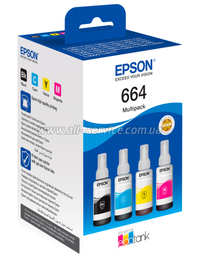   Epson 664 Epson L100/ L200 B/C/M/Y (C13T66464A)