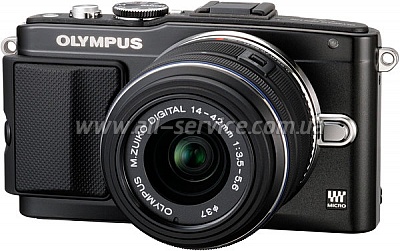  OLYMPUS E-PL5 14-42 mm Flash Air black/black (V205041BE010)