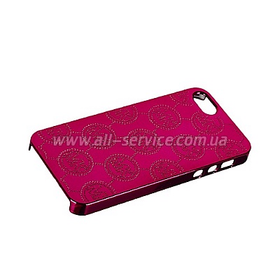  MICHAEL KORS Embossed Metallic Case for iPhone 5/5S/SE Red (MK-METL-REDD)