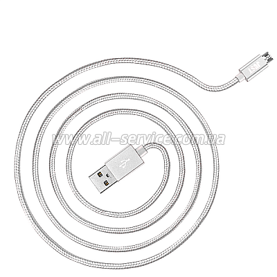  JUST Copper Micro USB Cable 2M Silver (MCR-CPR2-SLVR)