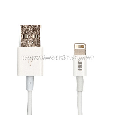  JUST Simple Lightning USB Cable White 1M (LGTNG-SMP10-WHT)