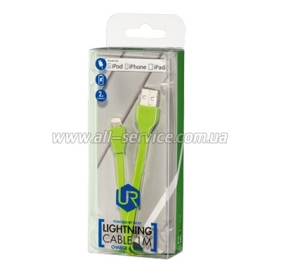   TRUST Lightning/ USB URBAN REVOLT FLAT 1m lime (20130)