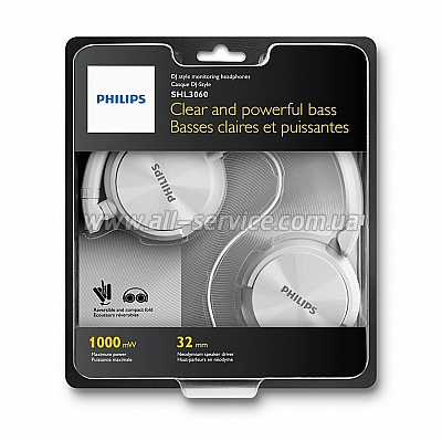  Philips SHL3060WT/00 White