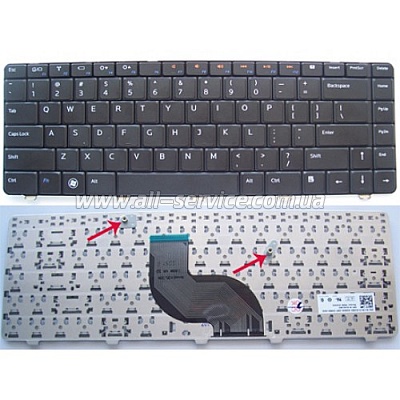 Клавиатура NB DELL Inspiron 13Z 5323, 14Z 5423, Vostro 3360 BLACK US Клавиатура NB DELL Inspiron 13Z 5323, 14Z 5423, Vostro 3360 BLACK US