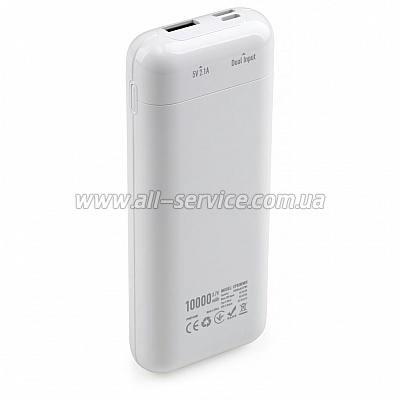   Vinga 10000 mAh glossy white (VPB1MWH)