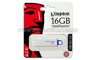  16GB KINGSTON Flash Drive DTIG4 Blue (DTIG4/16GB)