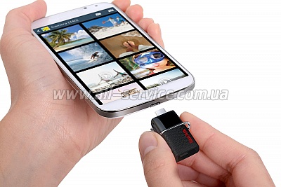  32GB SanDisk USB 3.0 Ultra Dual Drive OTG Black (SDDD2-032G-GAM46)