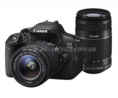   Canon EOS 700D +  18-55 STM +  55-250mm STM (8596B087)