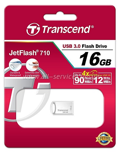  16GB Transcend JetFlash 710 Silver (TS16GJF710S)