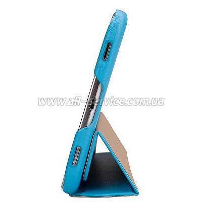  JISONCASE Premium Leatherette Smart Case for Samsung Galaxy Tab 3 8" Blue (JS-S31-03H40)