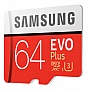   SAMSUNG microSDXC 64GB EVO PLUS UHS-I U3 R100, W60MB/s (MB-MC64GA/RU)