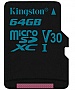   Kingston 64GB microSDXC C10 UHS-I U3  Canvas Go (SDCG2/64GBSP)
