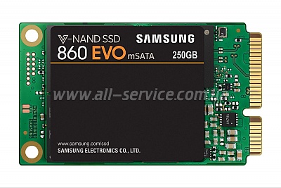 SSD  Samsung 860 EVO 250GB mSATA V-NAND 3bit MLC (MZ-M6E250BW)