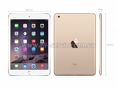  Apple A1567 iPad Air 2 Wi-Fi 4G 16Gb Gold (MH1C2TU/A)