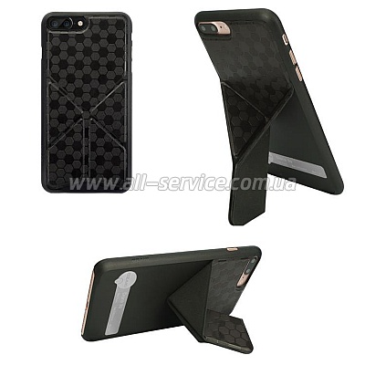  O!coat 0.4+Totem Versatile case for iPhone 7 Plus Black (OC745BK)