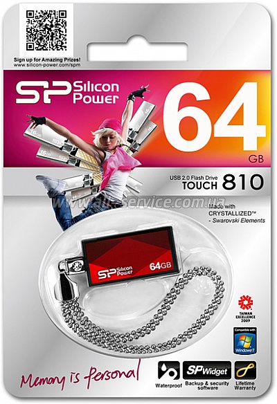  64Gb Silicon Power Touch 810 Red