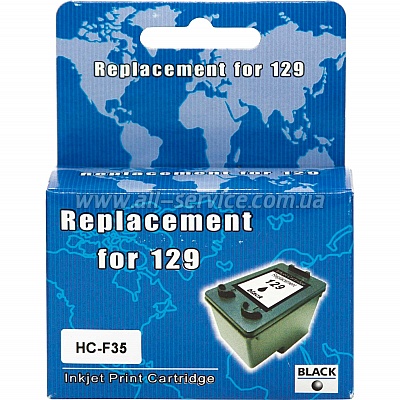  MicroJet HP DJ 5943/ PS 2573/ 8053/ 8753  HP 129/ C9364HE Black (HC-F35)