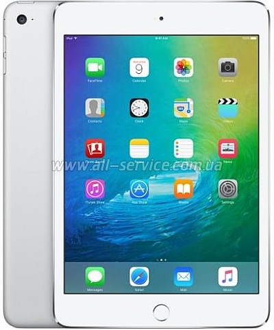  Apple A1538 iPad mini 4 Wi-Fi 128Gb Silver (MK9P2RK/A)