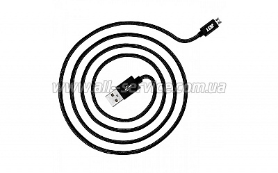  JUST Copper Micro USB Cable 1,2M Black (MCR-CPR12-BLCK)